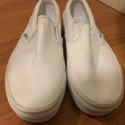 All White Shoes (Vans) 