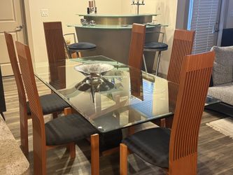 Vintage Cattelan Italia Emanuele Zenere Dining Table + Constantini Pietro Cherry Dining Chairs