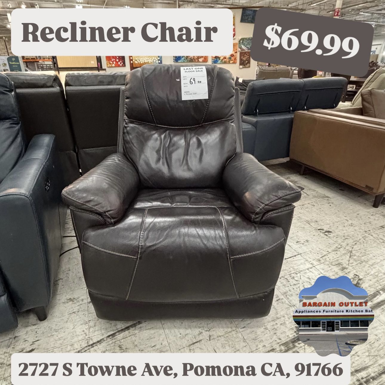 Recliner Brown Chair 