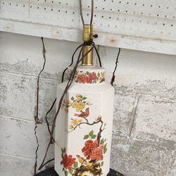 Hand Painted Vintage Lamp