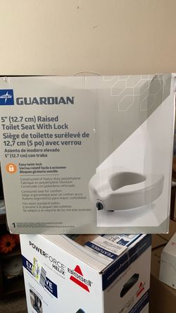 Medline Guardian 5" Raised Toilet Seat with Lock