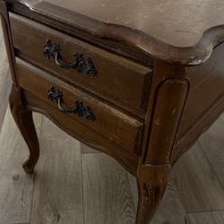 Side Table With Drawers 