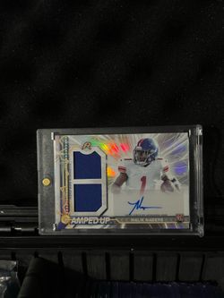 2024 Topps Resurgence - Amped Up Rookie Patch Autographs Malik Nabers #AU-MN...