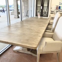 New 120” Table & 8 Chairs