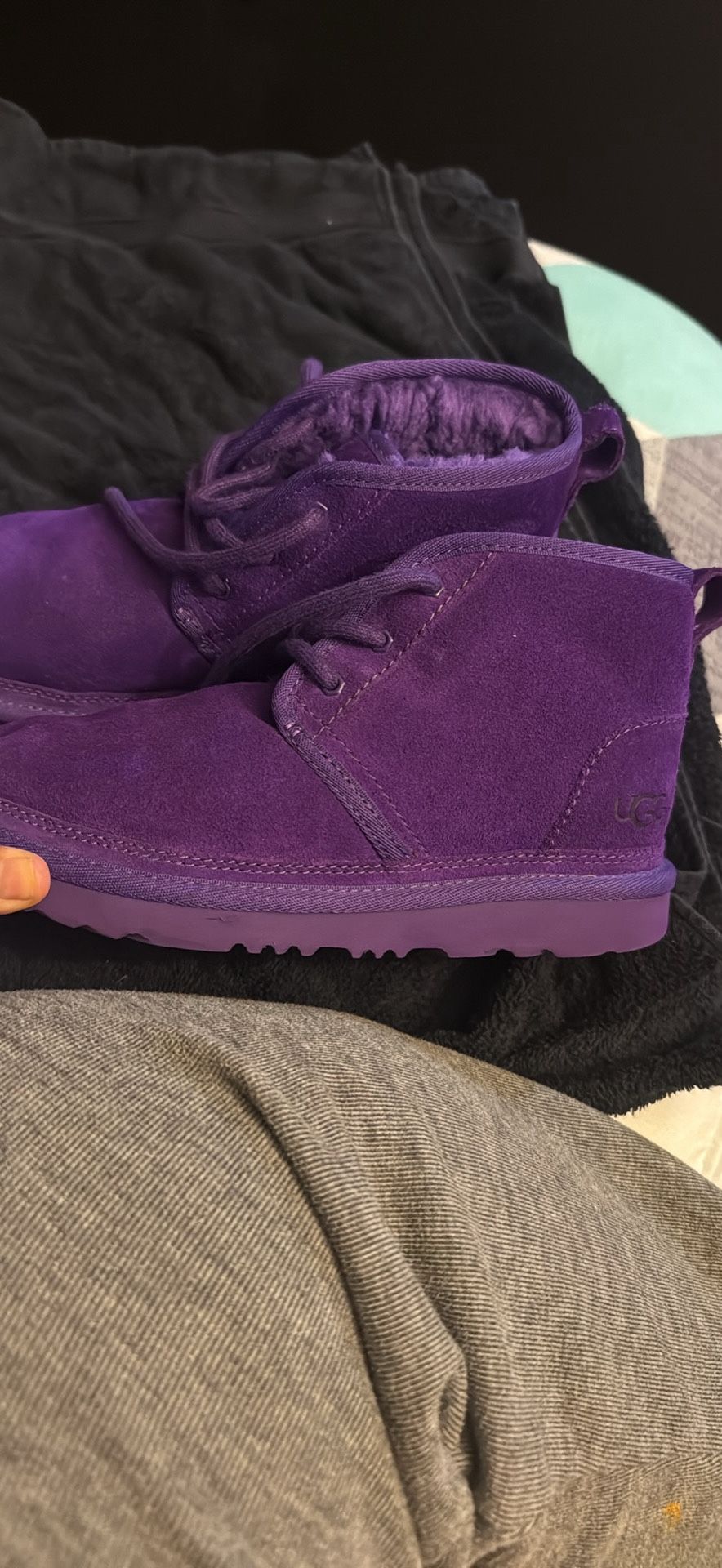 Purple Uggs (size 3y)worn