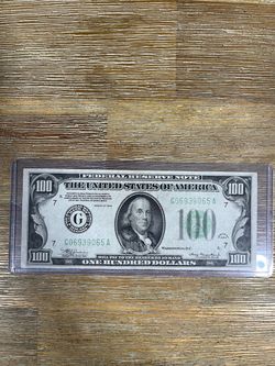 1934 Series $100 Federal Reserve Note