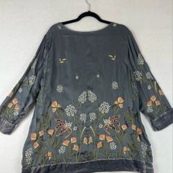 Sundance Tunic Sz Large Lined Heavily Embroidered 