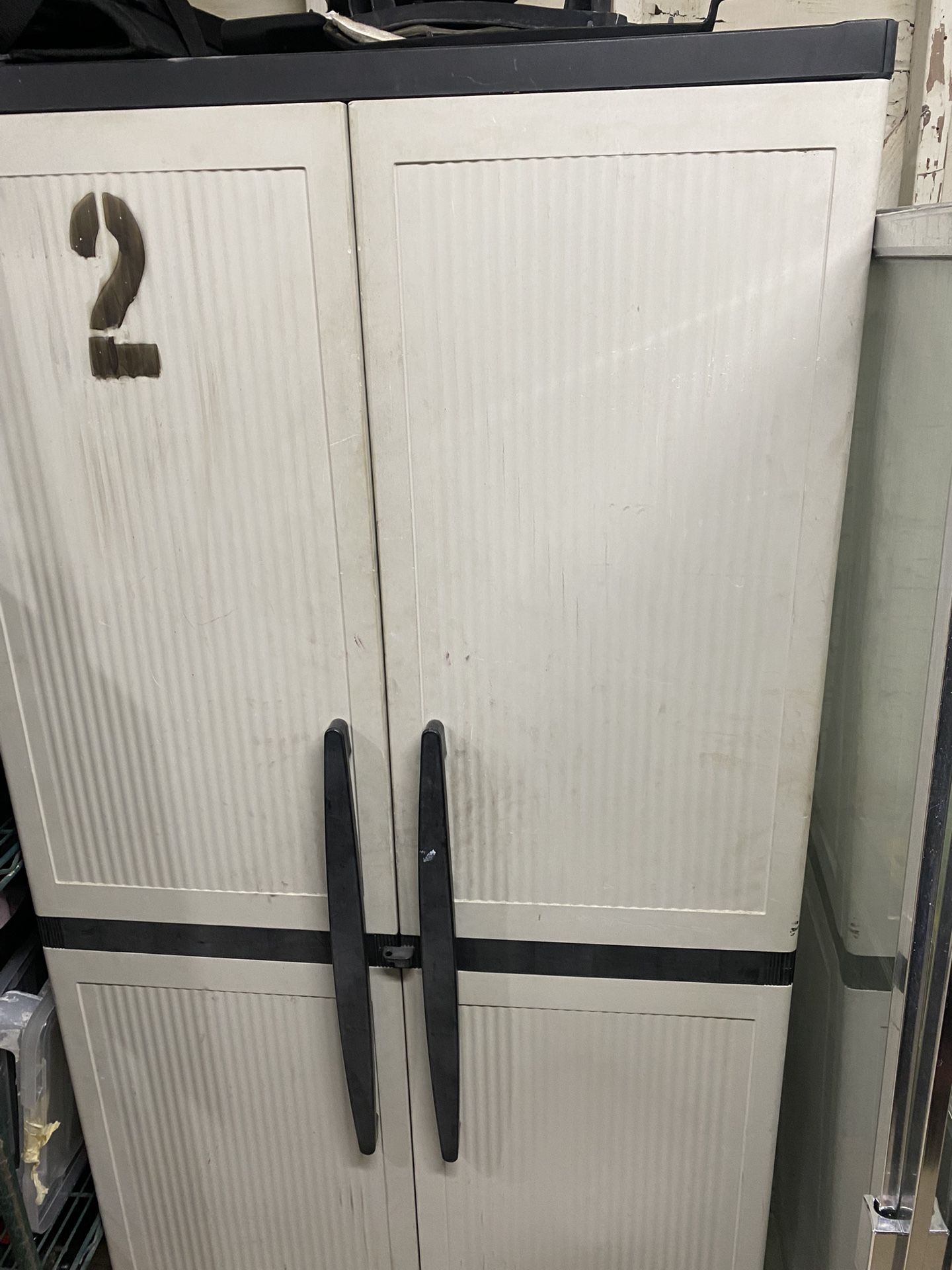 Storage ShedsLength 34inch Width 17inch Height 71 inc