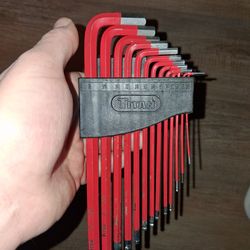 Titan 13 pc extra long non slip hex key set