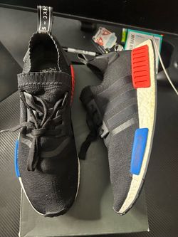 Adidas NMD R1 Core Black Lush Red Size 11