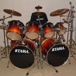 Tama Rockstar Custom 8 Pcs drum Kit COMPLETE lots of extras