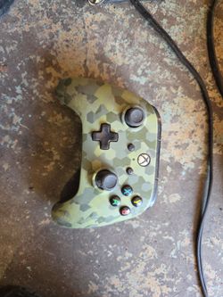 XBox PowerA Enhanced Wired Controller in Green Camo (with cord, I think)