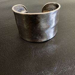Sterling Silver 925 Taxco Mexico 1 3/4" Wide Cuff Bracelet Hammered Heavy 41.24g Boho 7.5" Wrist
