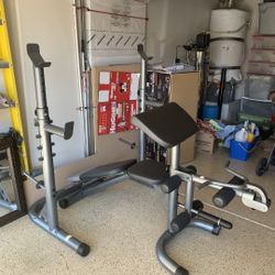 Weider Squat Rack And Bench Press