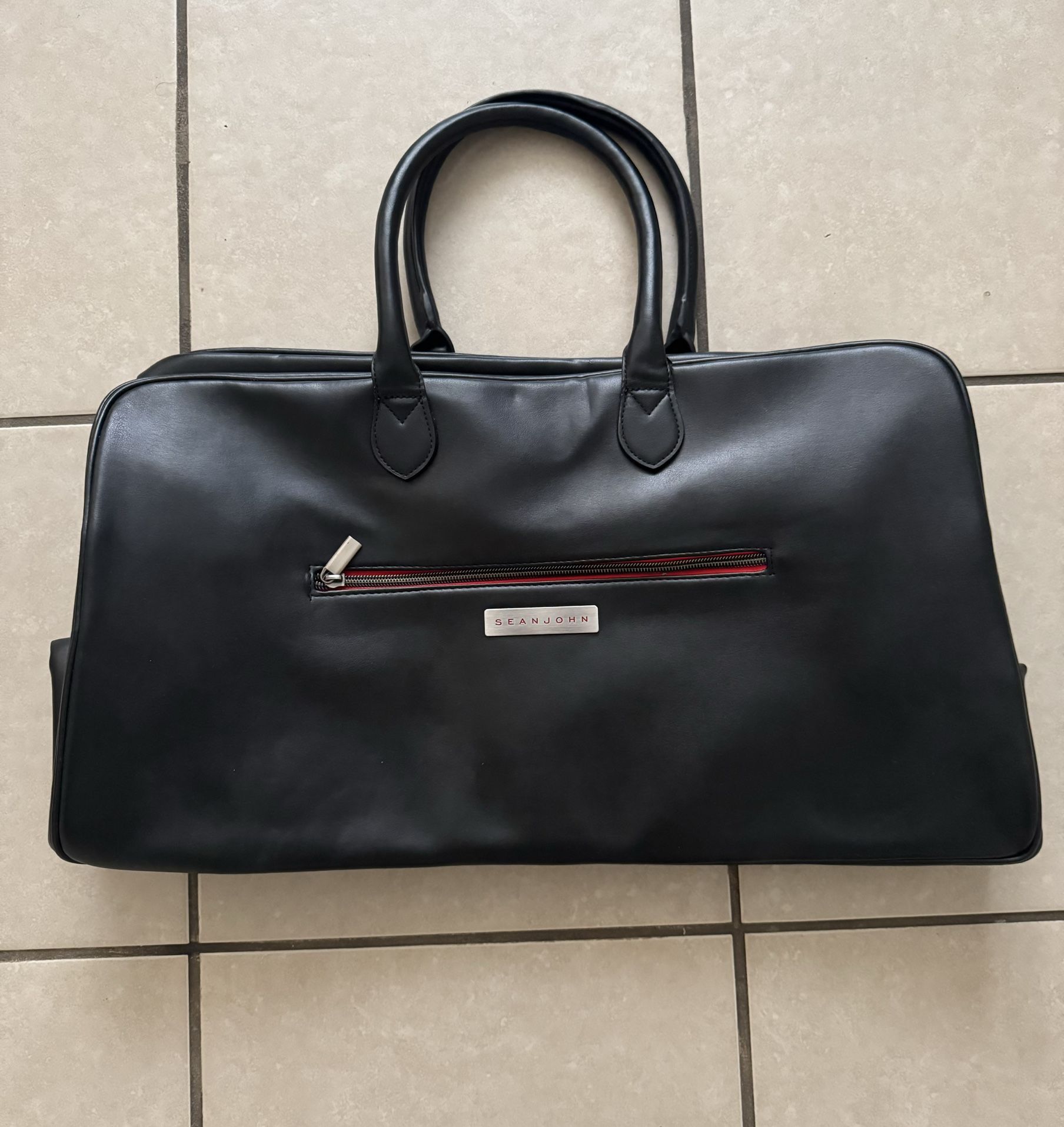 SEAN JOHN Mens Let’s Go Overnight Duffle Travel Gym/Carryon Bag 20”x 10” Rare