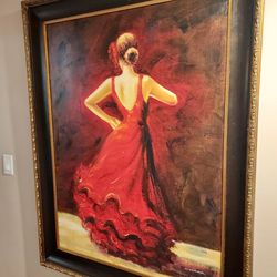 Large 2 meters painting in frame, needs offer