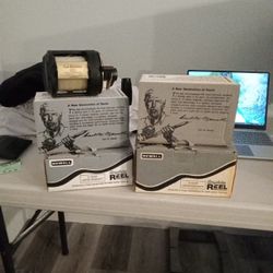 4 Newell Fishing Reels, 1 Shimano