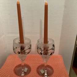 Set of Yankee Wine Goblet Candle Holder
