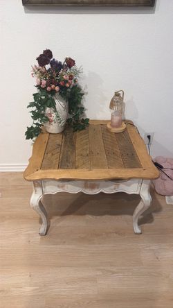 French Country Farmhouse Wood Coffee Table