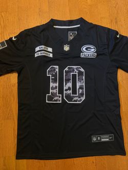 Black greenbay love salute to service jersey