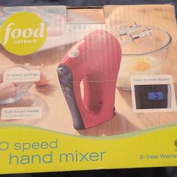 Food Network 10 Speed Hand Mixer