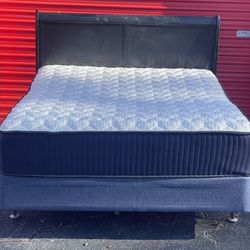 Queen Size Bed with Mattress Set