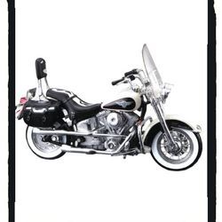 ☠️ Harley Davidson ☠️ 1993 FLSTN Heritage Softail - Series 30 - 1:18 Scale *NIB*