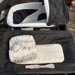 Pamo Babe Baby Bassinet Playpen Combo| Size 1 Diapers 