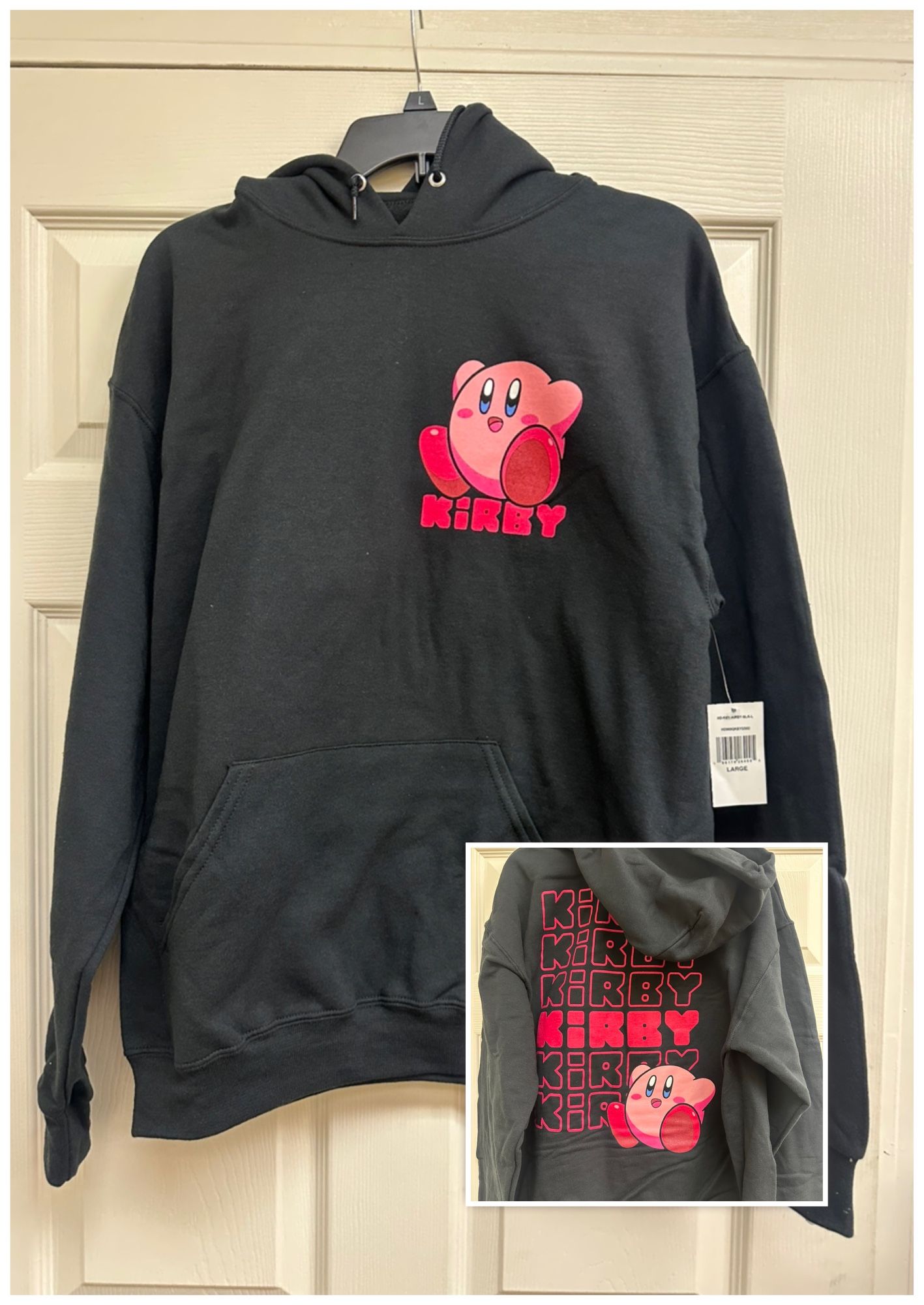 Kirby Hoodie, Large Only, New