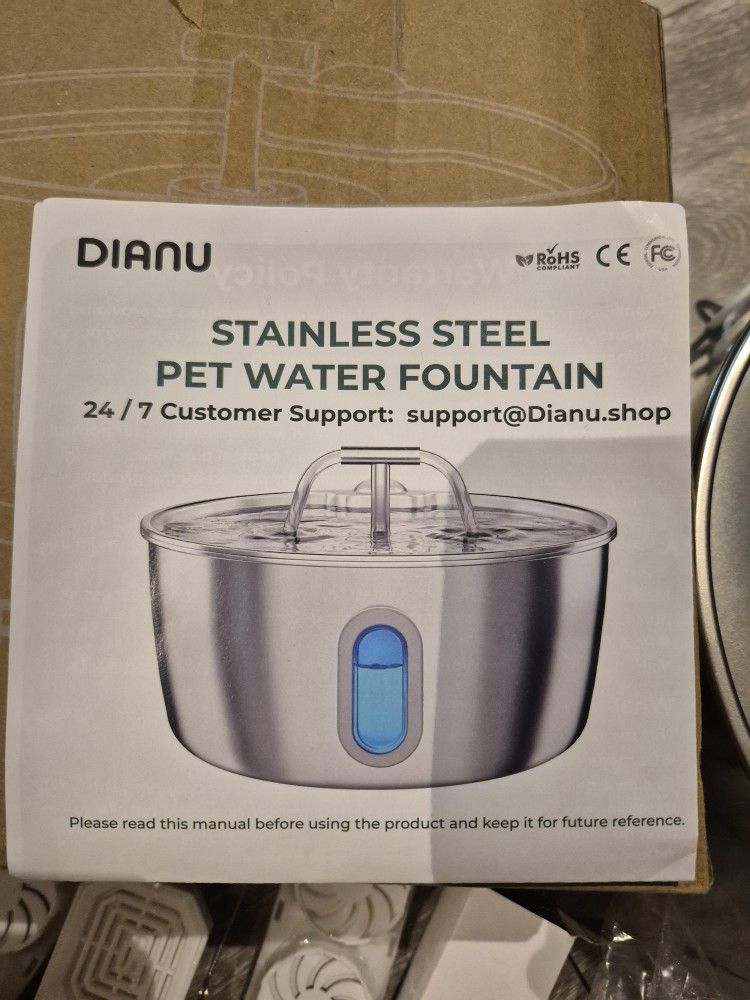 water fountain stainless steel NEW Obo
