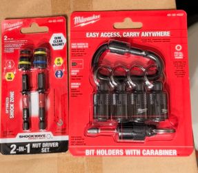 Milwaukee Shockwave Nut Driver Set & Bit Holders Bundle