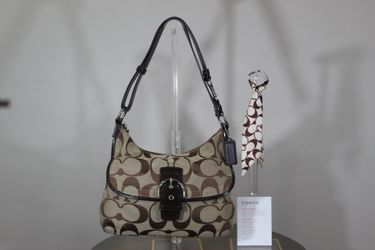 Vintage Coach Jacquard Shoulder Bag