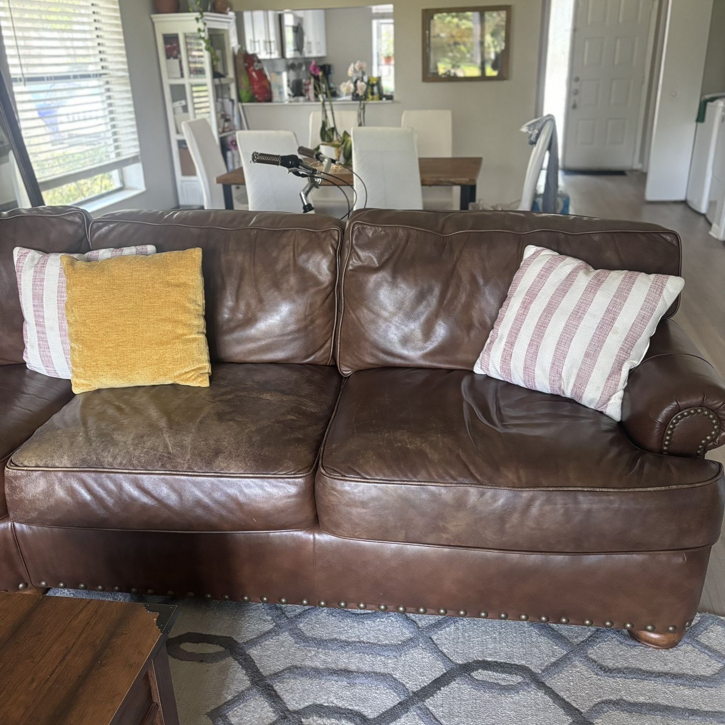 Genuine Leather 6 Seater Couch