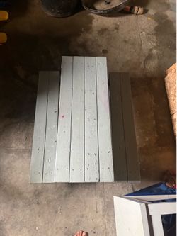 Hand made (home made) kids picnic table