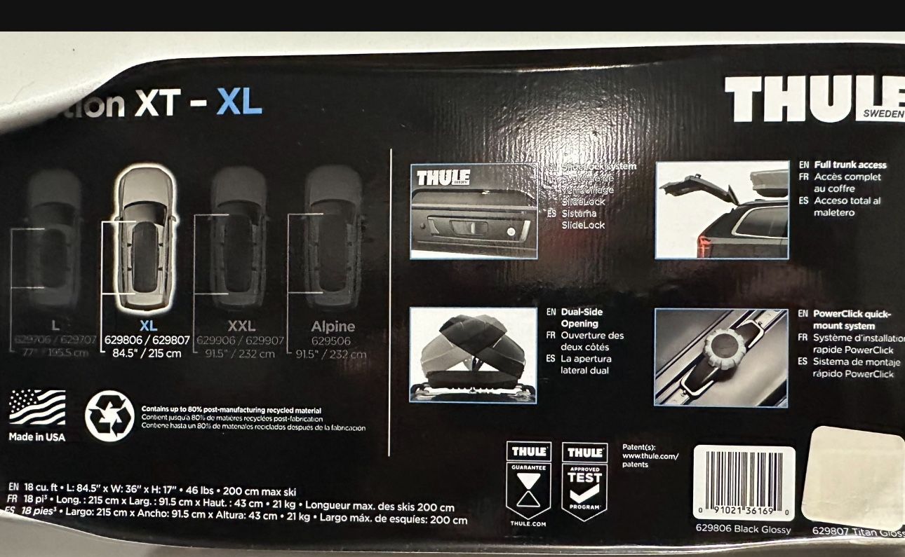 Thule Sweden Cargo Box New In Box