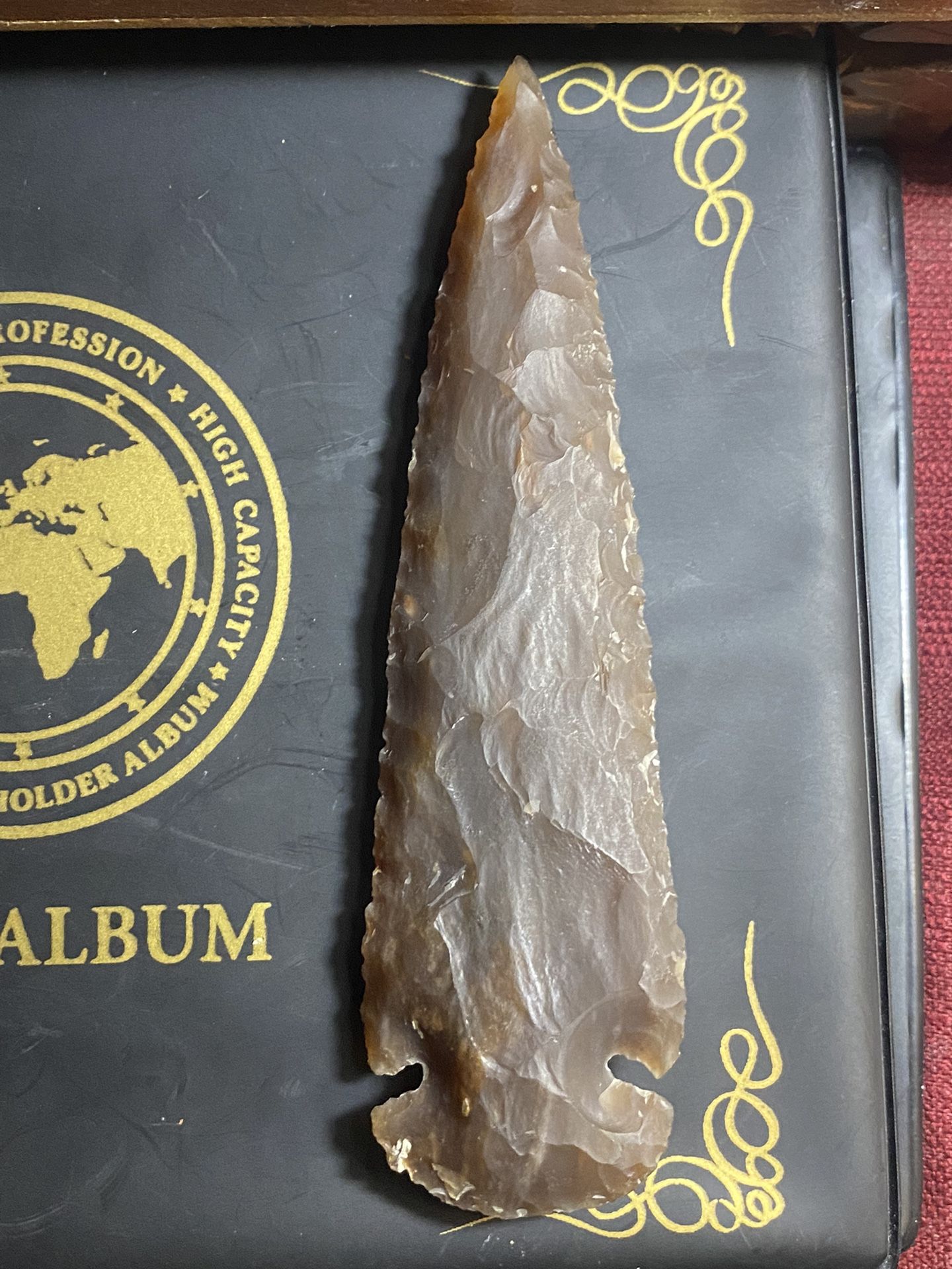 Nice 5 inch turkey tail made out of flint authentic