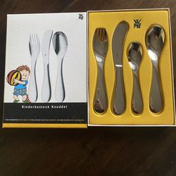WMF Kinderbesteck Knuddel Childs Set 4 Cromargan Stainless Steel 18/10.