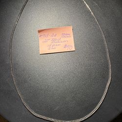 22” Miami Cuban Black Rhodium over Sterling Silver