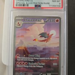 Charizard  EX # 199 /165 PSA 8 POKEMON ONE FIFTY ONE SPECI 