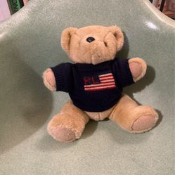 Vintage ralph lauren teddy bear american flag sweater
