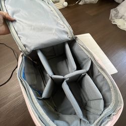 Pink Camera Backpack 