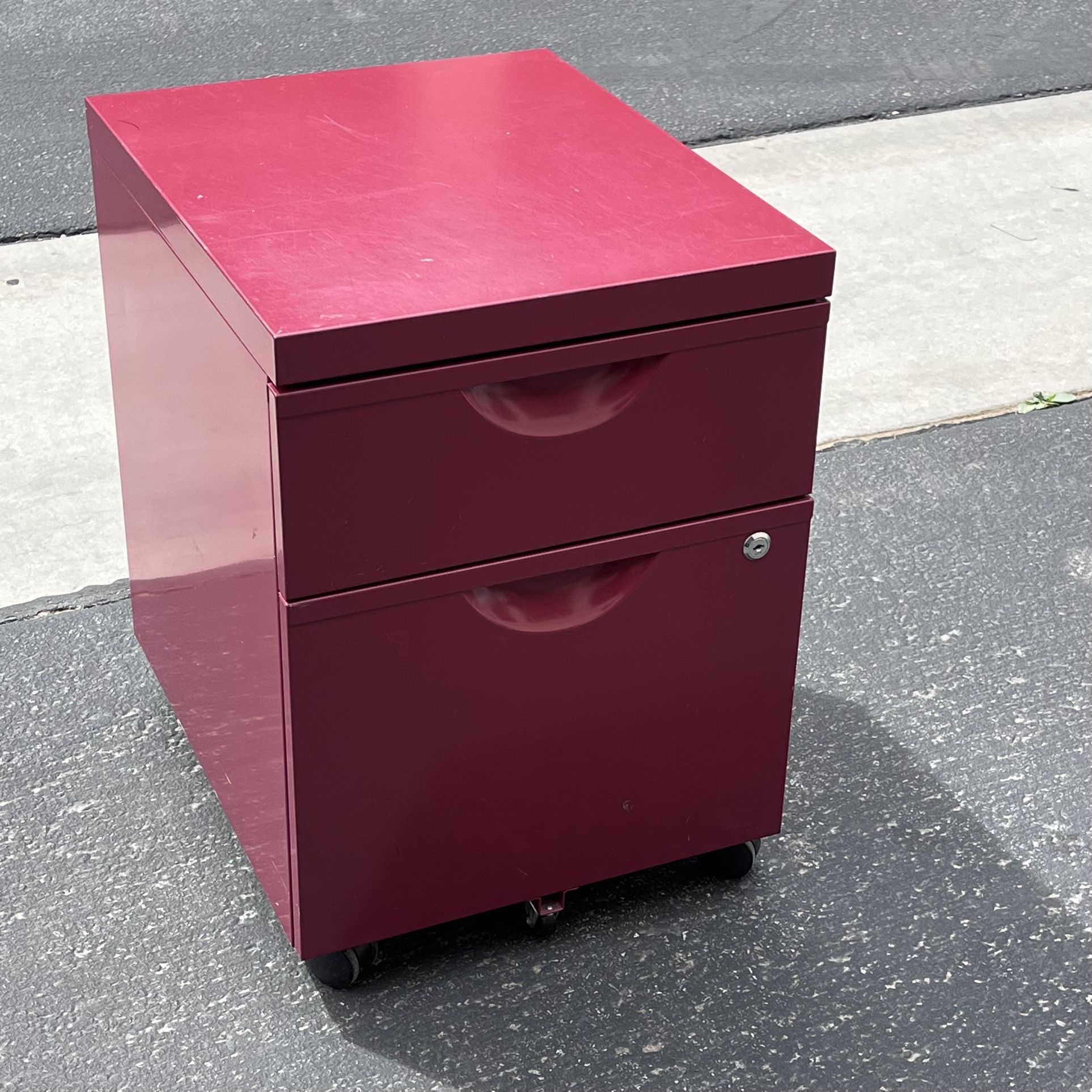 Ikea Erik 2 Drawer File Cabinet on Casters