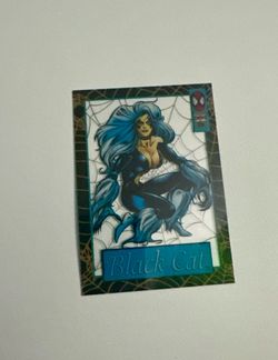 1994 Fleer Marvel Spider-Man Suspended Animation Black Cat #11 of 12