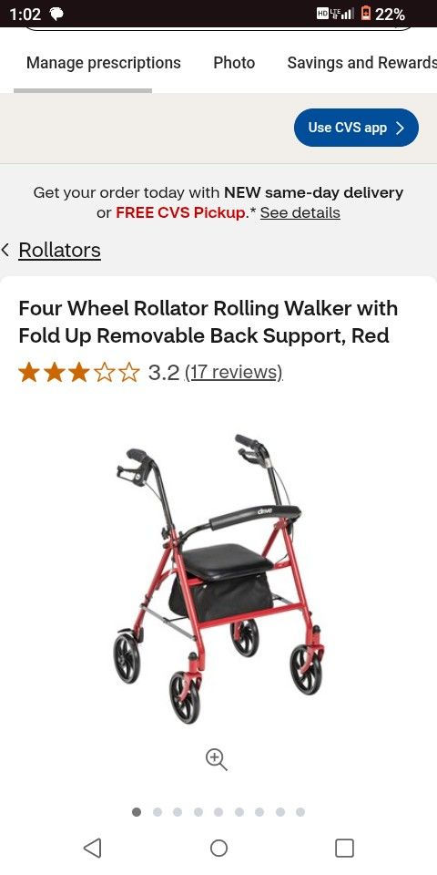 Walker With Seat , Brakes And Basket