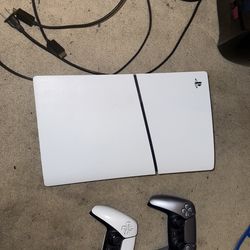 PS5 with 2 controllers