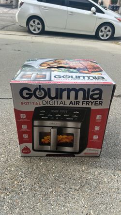 new Gourmia 8-Quart Digital Air Fryer with Window & Light