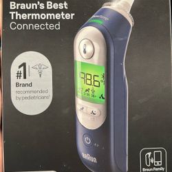Braun ThermoScan 7+ Connect Digital Ear Thermometer. App Compatible (new)