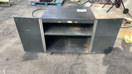 Heavy Duty Metal Storage Cabinet on Wheels
