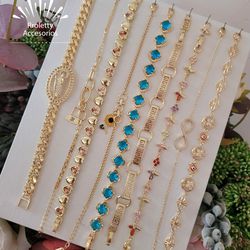 Gold Plated 14k Bracelets different designs