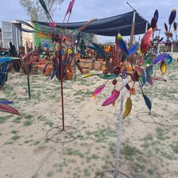 Metal Yard Art & POTTERY 🌵 Made In Mexico 🌵 